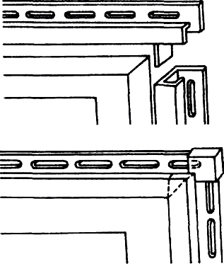 Монтаж J – рейки вокруг дверных и оконных проемов