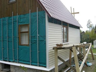 утепление деревянного дома под сайдинг